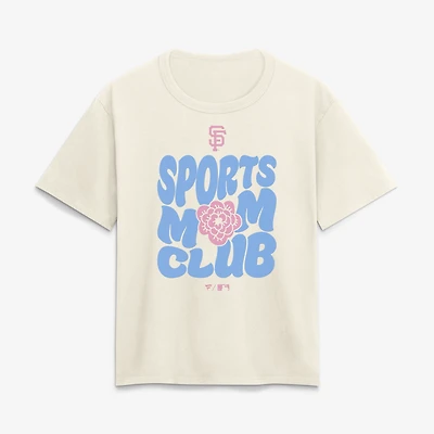 Women's Cream San Francisco Giants Sports Mom Club T-Shirt