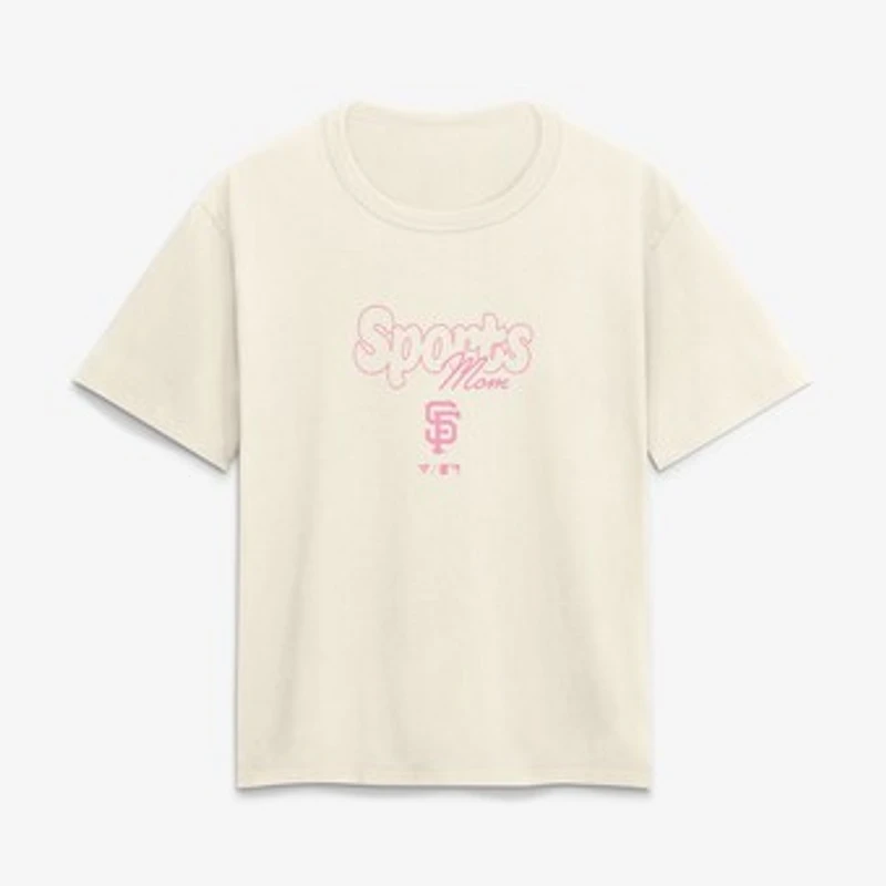 Women's Cream San Francisco Giants Sports Mom T-Shirt