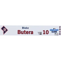 Blake Butera Washington Nationals Player-Issued #10 Nameplate from 2026 MLB Spring Training