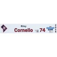 Riley Cornelio Washington Nationals Player-Issued #74 Nameplate from 2026 MLB Spring Training