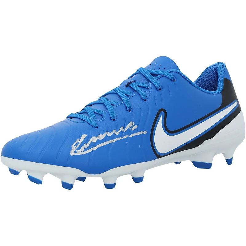 Andres Iniesta Barcelona Autographed Blue Nike Soccer Cleat