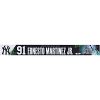 Ernesto Martinez Jr New York Yankees Player-Issued #91 Nameplate from 2026 MLB Spring Training