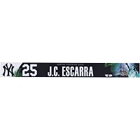 J.C. Escarra New York Yankees Player-Issued #25 Nameplate from 2026 MLB Spring Training