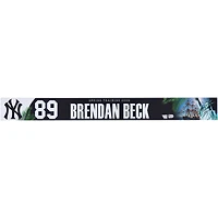 Brendan Beck New York Yankees Player-Issued #89 Nameplate from 2026 MLB Spring Training