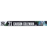 Carson Coleman New York Yankees Player-Issued #71 Nameplate from 2026 MLB Spring Training