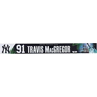Travis MacGregor New York Yankees Player-Issued #91 Nameplate from 2026 MLB Spring Training