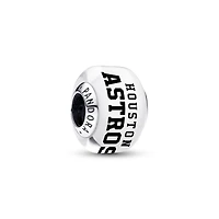 Pandora Houston Astros Glass Murano Charm