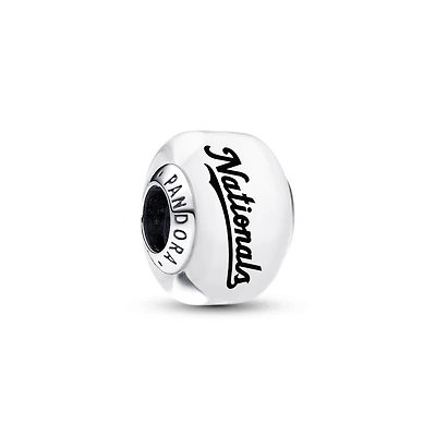Pandora Washington Nationals Glass Murano Charm