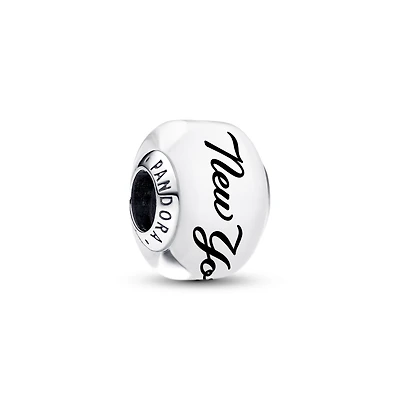 Pandora New York Yankees Glass Murano Charm