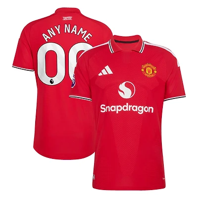 Men's adidas  Red Manchester United 2026/27 Home Authentic Custom Jersey