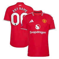 Men's adidas  Red Manchester United 2026/27 Home Authentic Custom Jersey
