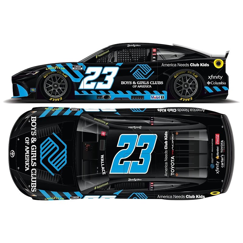 Action Racing Bubba Wallace 2026 #23 Boys & Girls Clubs of America 1:24 Regular Paint Die-Cast Toyota Camry XSE