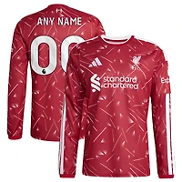Men's adidas  Red Liverpool 2026/27 Home Replica Long Sleeve Custom Jersey