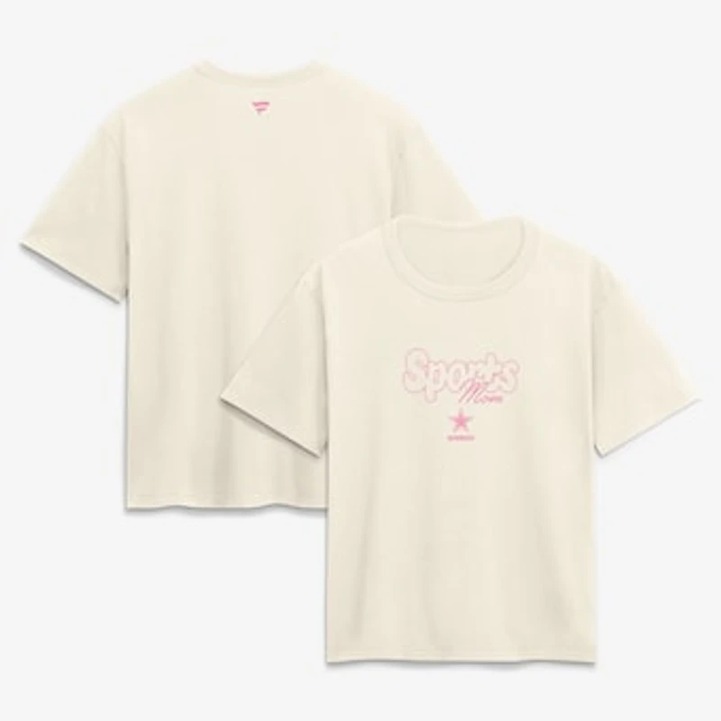 Women's Cream Dallas Cowboys Sports Mom T-Shirt
