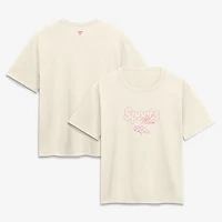 Women's  Cream Denver Broncos Sports Mom T-Shirt