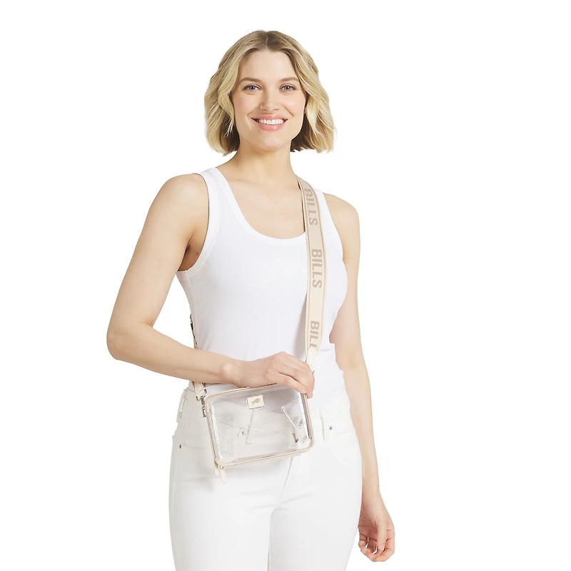 WEAR by Erin Andrews Buffalo Bills Hard Case Clear Crossbody Bag