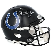 Daniel Jones Indianapolis Colts Autographed Riddell 2023 Black Alternate Speed Authentic Helmet
