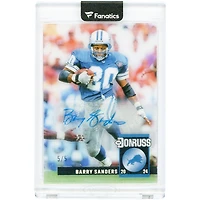 Barry Sanders Detroit Lions Autographed 2024 Panini Clearly Donruss Retro '94 #3 #5/5 Card