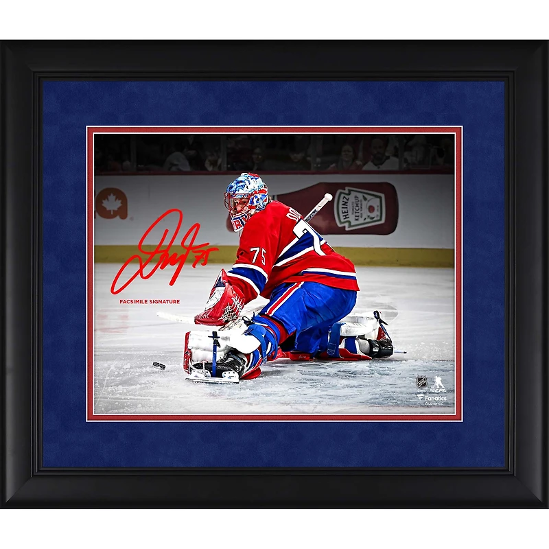 Jakub Dobes Montreal Canadiens Facsimile Signature Framed 11" x 14" Spotlight Photograph