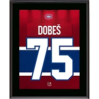 Jakub Dobes Montreal Canadiens 10.5" x 13" Jersey Number Sublimated Player Plaque