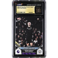 Erling Haaland Manchester City 2025-26 Topps Now Premier League Fastest Player to Reach 100 Goals #68 CGC Authenticated PRISTINE 10 Card