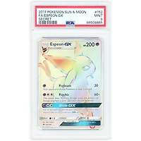 Espeon GX 2017 Pokemon Sun & Moon Secret Rare #152 PSA Authenticated 9 Card
