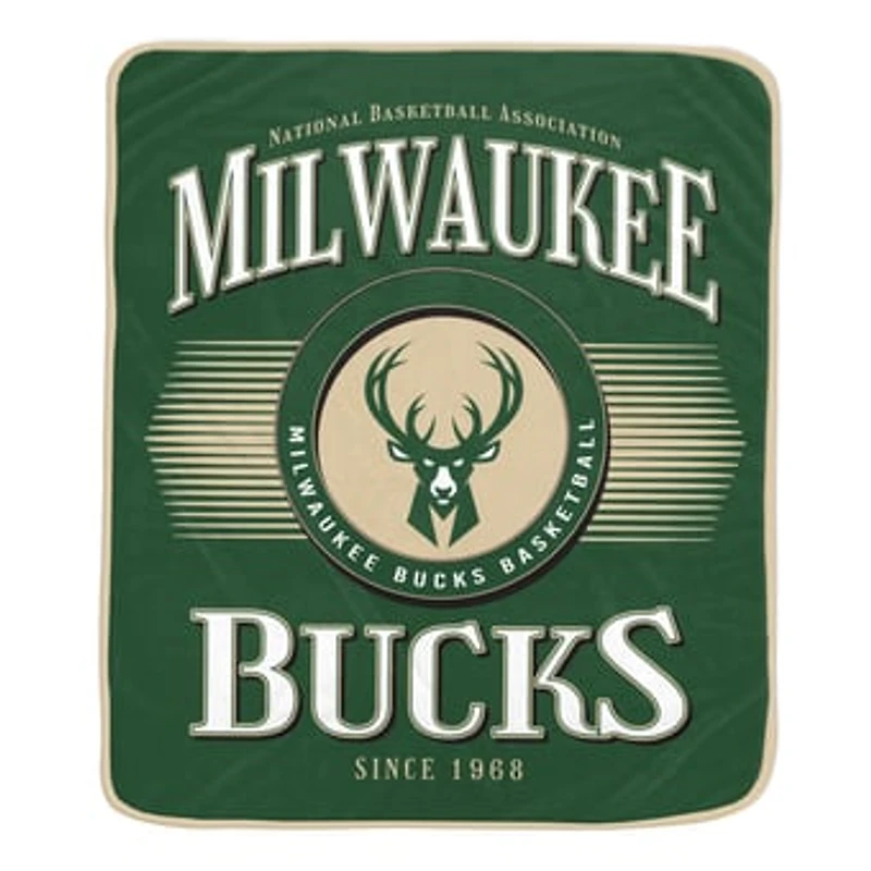 Pegasus Milwaukee Bucks Spotlight Arch 60" x 70" Ultra Soft Throw Blanket