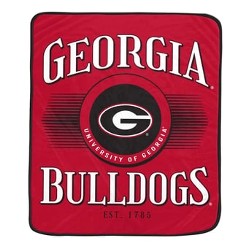Pegasus Georgia Bulldogs Spotlight Arch 60" x 70" Ultra Soft Throw Blanket
