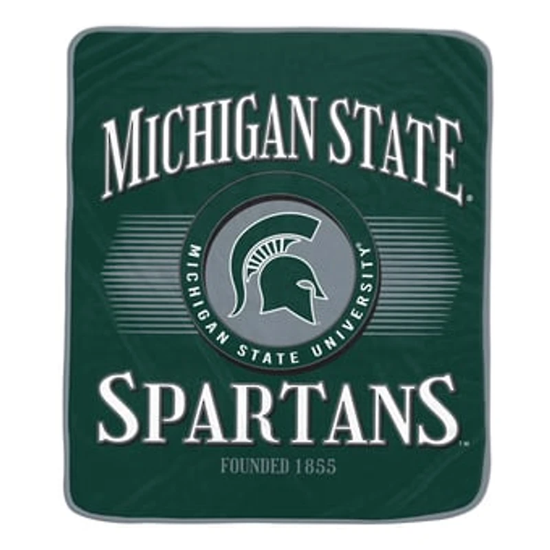Pegasus Michigan State Spartans Spotlight Arch 60" x 70" Ultra Soft Throw Blanket