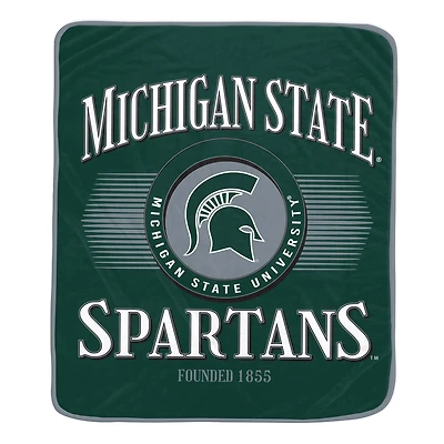 Pegasus Michigan State Spartans Spotlight Arch 60" x 70" Ultra Soft Throw Blanket