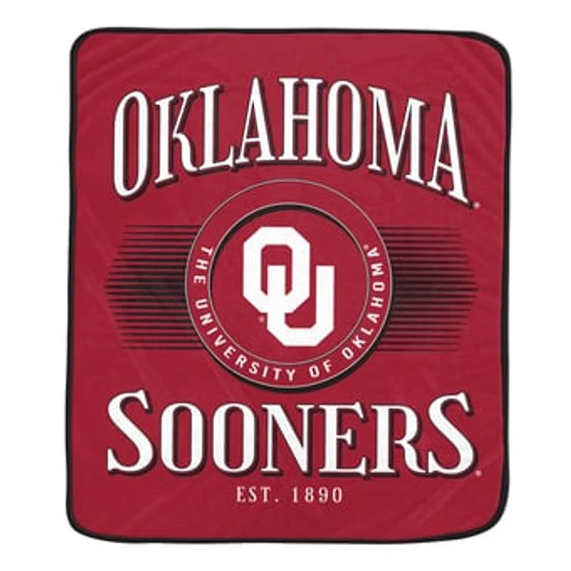 Pegasus Oklahoma Sooners Spotlight Arch 60" x 70" Ultra Soft Throw Blanket