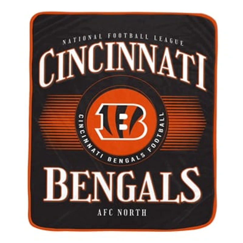 Pegasus Cincinnati Bengals Spotlight Arch 60" x 70" Ultra Soft Throw Blanket
