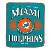 Pegasus Miami Dolphins Spotlight Arch 60" x 70" Ultra Soft Throw Blanket