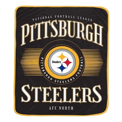 Pegasus Pittsburgh Steelers Spotlight Arch 60" x 70" Ultra Soft Throw Blanket