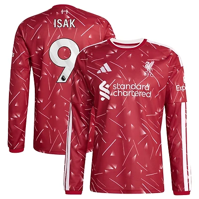 Men's adidas Alexander Isak Red Liverpool 2026/27 Home Replica Long Sleeve Jersey