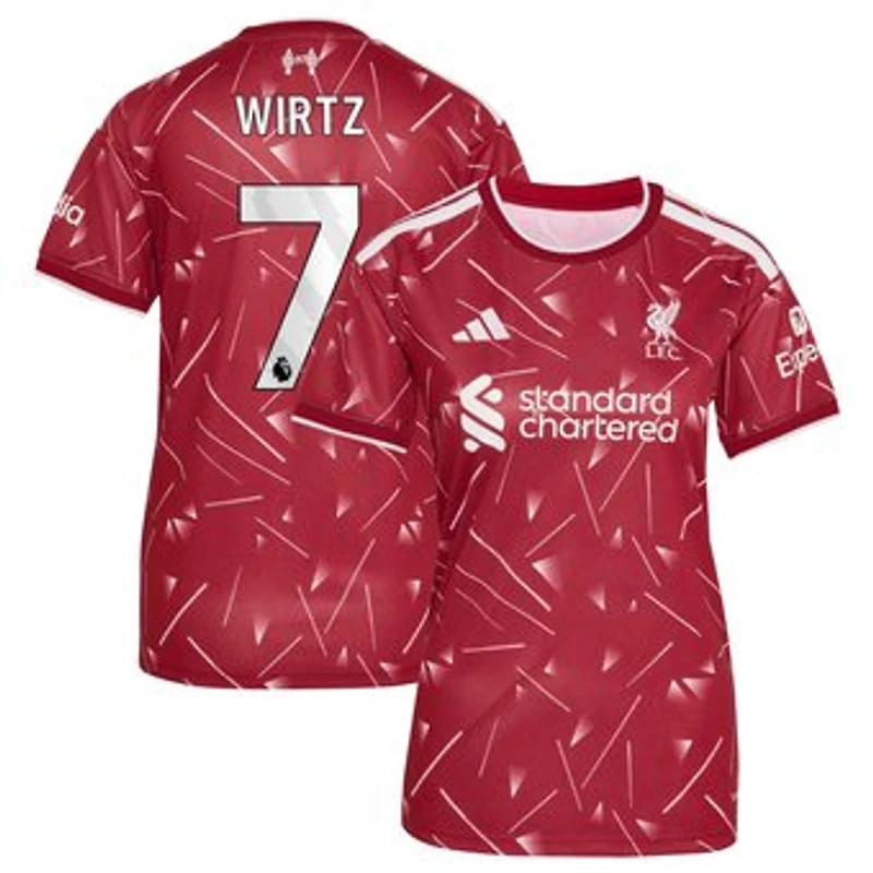 Women's adidas Florian Wirtz Red Liverpool 2026/27 Home Replica Jersey