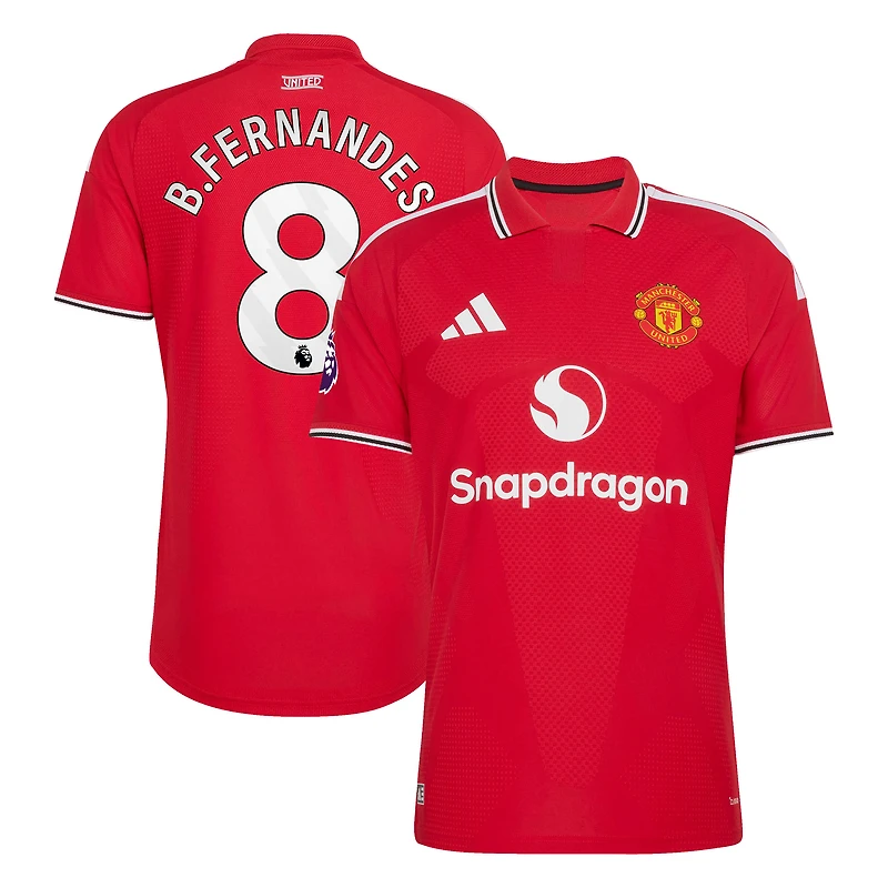 Men's adidas Bruno Fernandes Red Manchester United 2026/27 Home Authentic Jersey