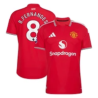 Men's adidas Bruno Fernandes Red Manchester United 2026/27 Home Authentic Jersey