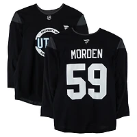 Matthew Morden Utah Mammoth Practice-Used #59 Black Jersey from the 2024-25 NHL Season