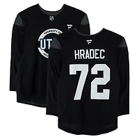 Vojtěch Hradec Utah Mammoth Practice-Used #72 Black Jersey from the 2024-25 NHL Season