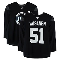 Veeti Vaisanen Utah Mammoth Practice-Used #51 Black Jersey from the 2024-25 NHL Season