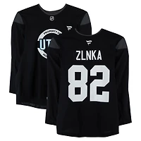 Adam Žlnka Utah Mammoth Practice-Used #82 Black Jersey from the 2024-25 NHL Season