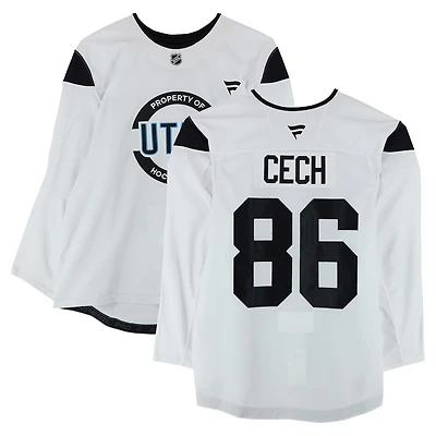 Aleš Čech Utah Mammoth Practice-Used #86 Jersey from the 2024-25 NHL Season