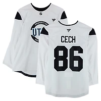 Aleš Čech Utah Mammoth Practice-Used #86 Jersey from the 2024-25 NHL Season