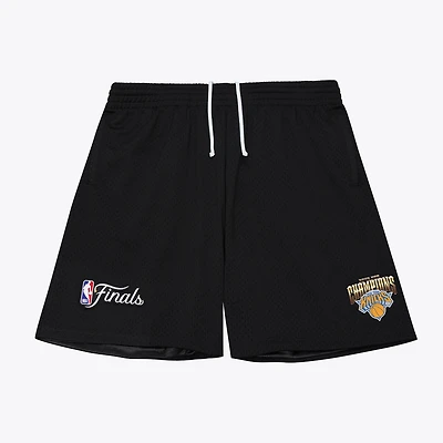 Men's Mitchell & Ness Black New York Knicks 2026 NBA Finals Champions Mesh Shorts