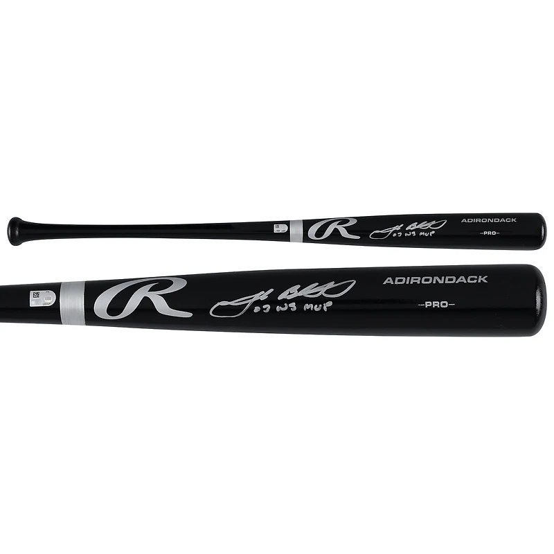 Josh Beckett Florida Marlins Autographed Black Rawlings Pro Bat with "03 WS MVP" Inscription