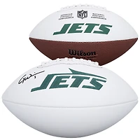 Garrett Wilson New York Jets Autographed Wilson White Panel Football