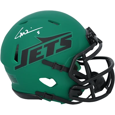 Garrett Wilson New York Jets Autographed Riddell Rave Speed Mini Helmet