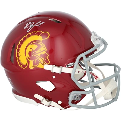 Drake London USC Trojans Autographed Riddell Speed Authentic Helmet
