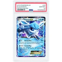 Glaceon EX 2016 Pokemon Fates Collide Ultra Rare #20 PSA Authenticated 10 Card